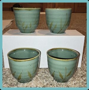 Set of 4 Vintage Japanese Teacups